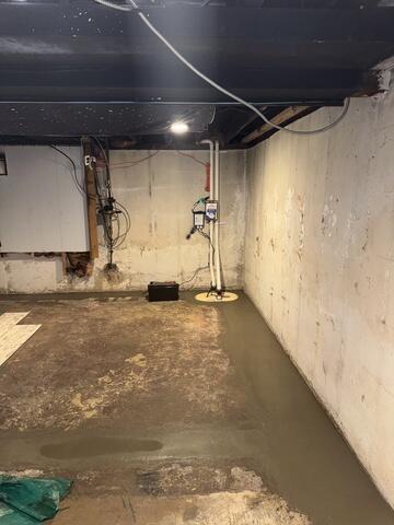 Waterproofed Basement