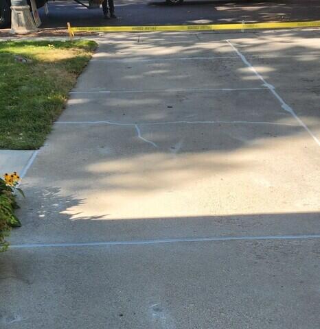 Restored Driveway After PolyLevel® and NexusPro® Application