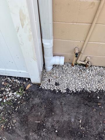 Completed Downspout Connection for Effective Water Redirection - Jacksonville, FL