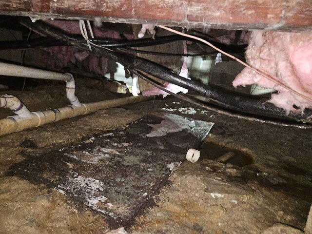 Damp Crawl Space