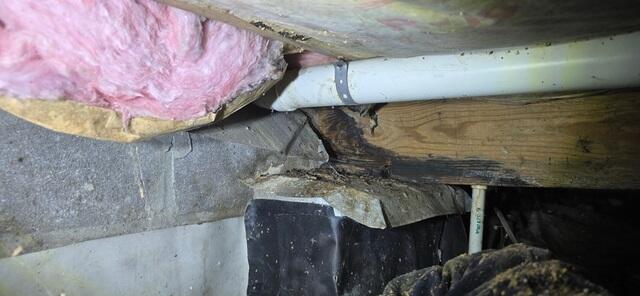 Rotting Crawl Space Wood