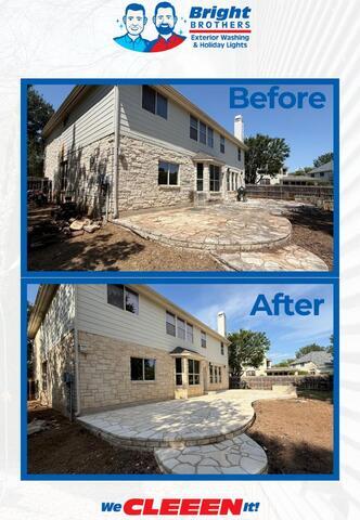 Limestone Patio Deep Cleaning