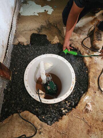 During SuperSump Install
