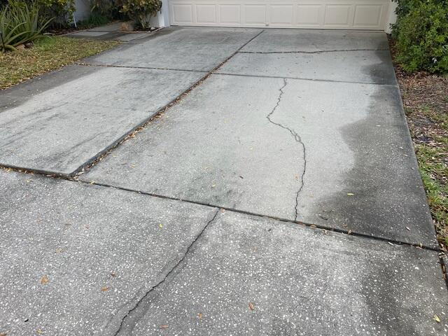 Concrete Driveway Settlement Damage