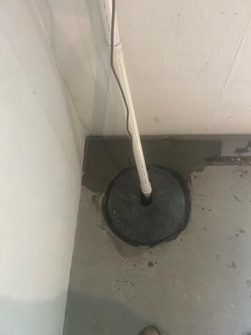 Sealed around old sump