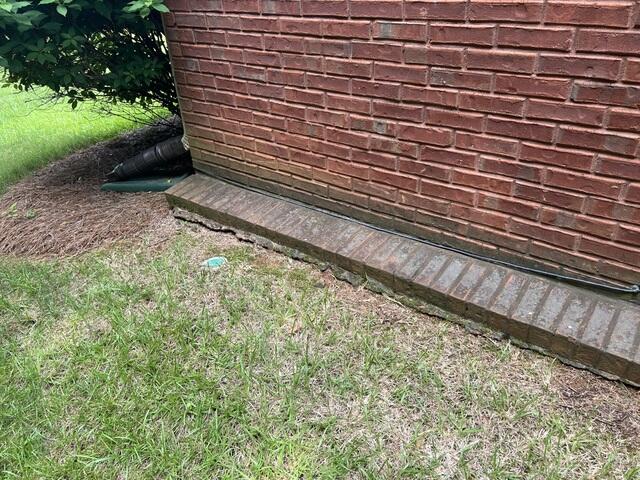 Water run-off damage