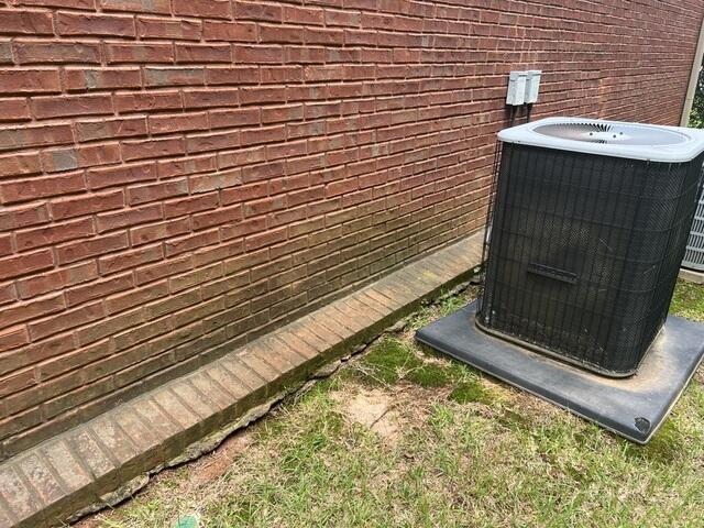 Opposite side of the homes foundation