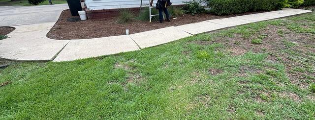 Settling Concrete Walkway