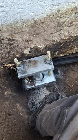 Complete Helical Pier Installation