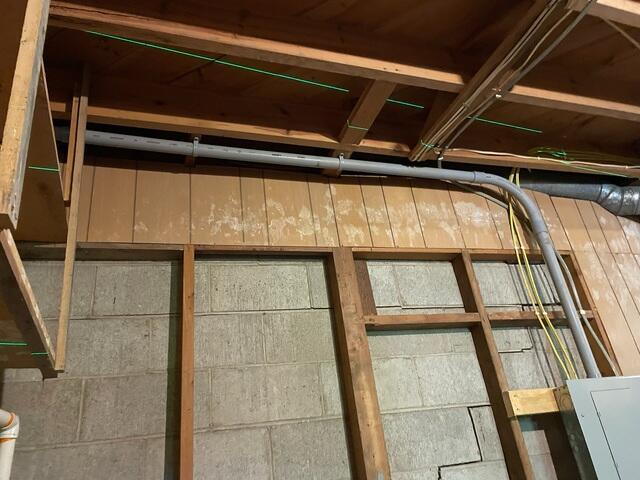 Signs of Wall Movement Behind Paneling