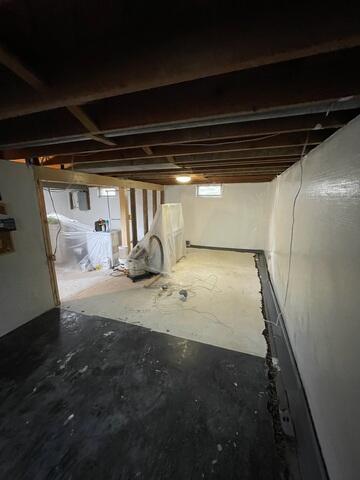 Basement Transformation During Waterproofing Project