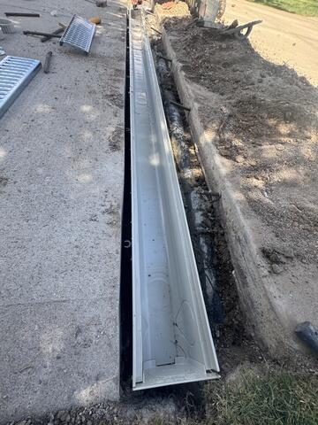 Channel Drain Placement