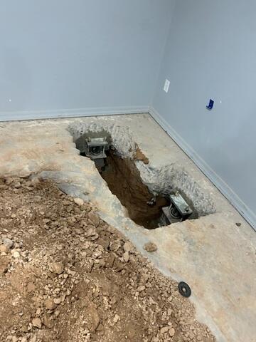 Steel Push Piers Installed Beneath Foundation - Show Low, AZ