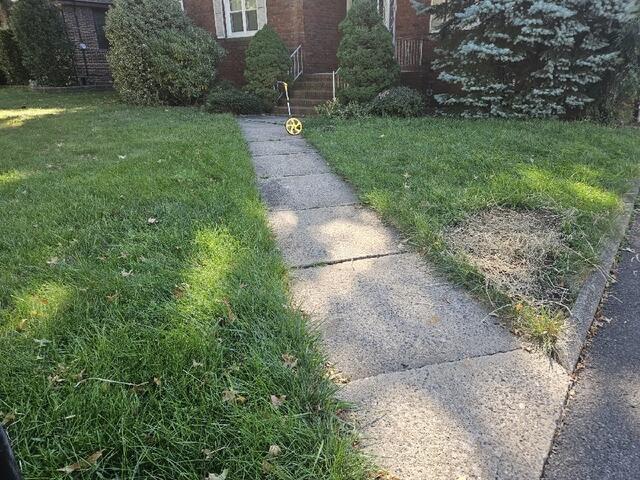 Uneven Concrete Walkway