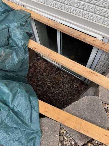 Before Egress Window Replacement