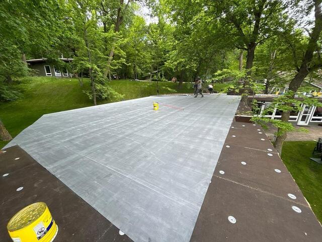 Installing new flat roof