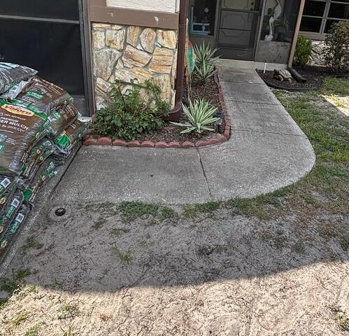 Settling Concrete Walkway Slabs