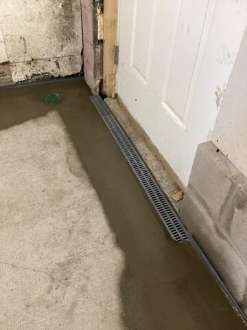 Trench Drain for Basement Doors