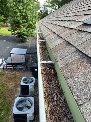 Gutters before Rain Drop installation