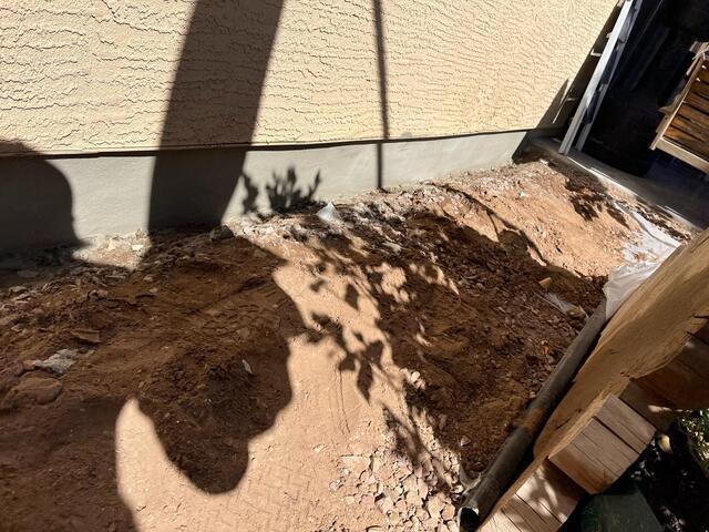 Full‑length rebuild, ready for backfill - stem wall foundation in Queen Creek, AZ