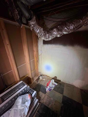 Norwalk Dual-Pipe System in Dirt Crawl Space