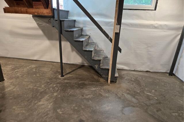 New Slab Floor, CleanSpace Walls & WaterGuard