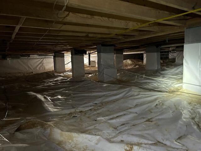 Crawl Space During Inspection