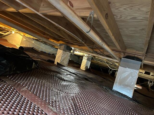 Drainage Matting Installed