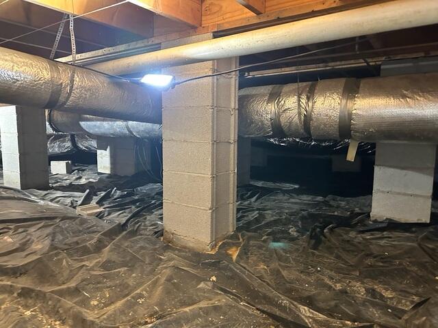 Crawl Space During Inspection