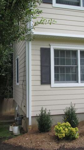 Replaced the window & siding trim