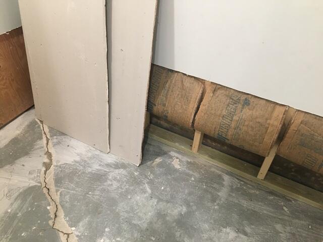 Lower Corner of Basement Before Repair