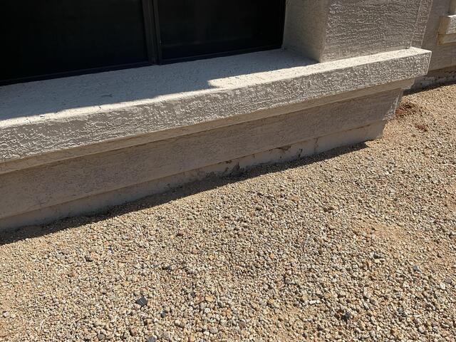 Front entry survey - stem wall foundation perimeter check