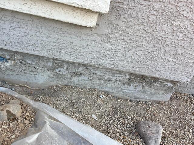 Paint removal & protection - stem wall foundation prep