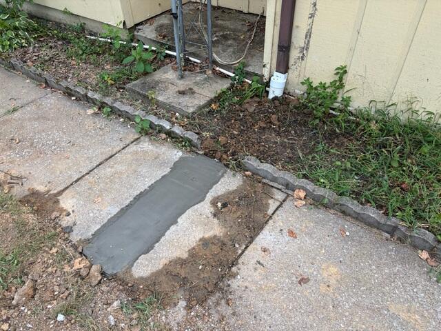 Replaced the concrete