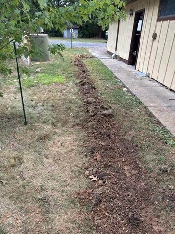 Buried Downspout