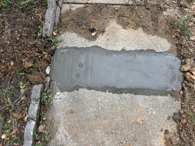 Replaced Concrete