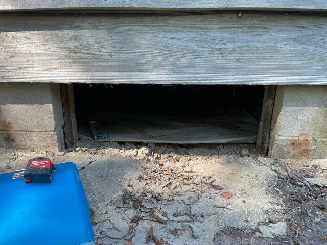 Old Crawl Space Door