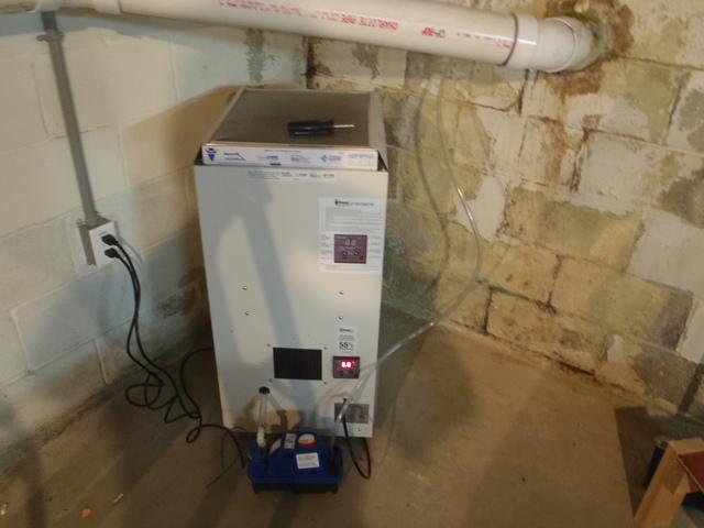 To help with the humidity in the crawl space, Dr. Energy Saver Delmarva has installed a dehumidification system called the SaniDry. The SaniDry keeps humidity in the crawl space at an all time low to prevent moisture and mold. 