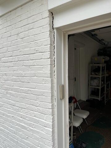 Vertical Crack Garage Wall in Montgomery, OH