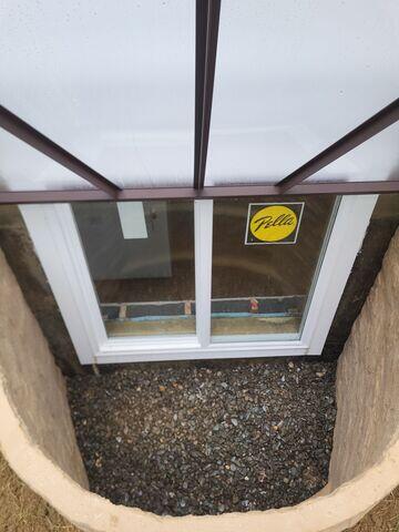 Steps in an Egress Window Well