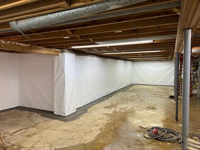 Vapor Barrier for Basement in Beavercreek, OH