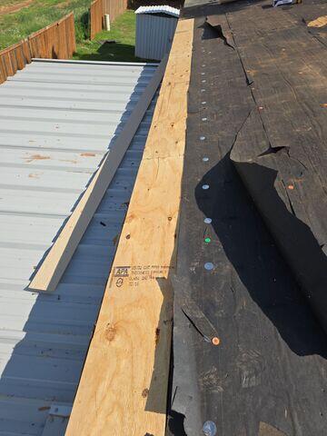 Crew members replaced the decking.