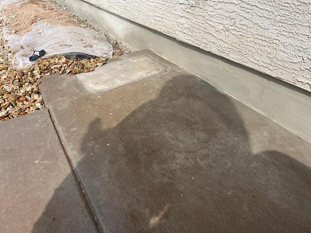 Smooth protective parge coat - stem wall foundation (After)