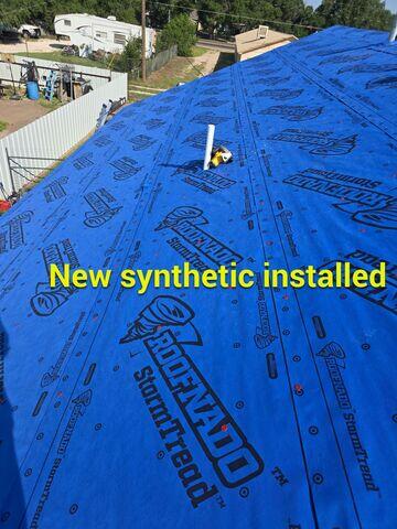 Roofnado StormTread underlayment.