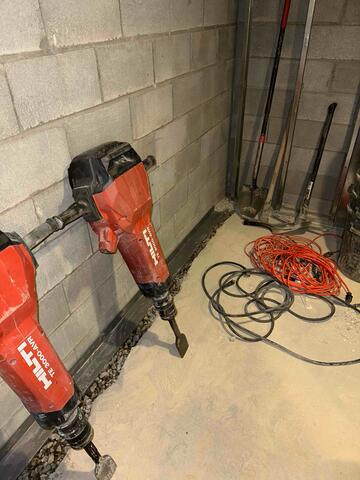 The Crew Begins Jackhammering