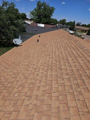 Extensive hail damage.