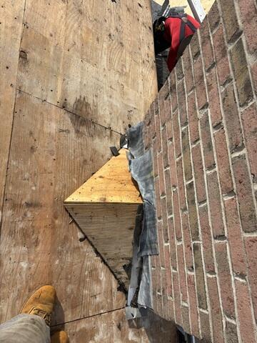 New Chimney Cricket Is Installed