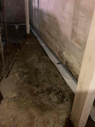 Interior Drainage System Installation - High Point, NC