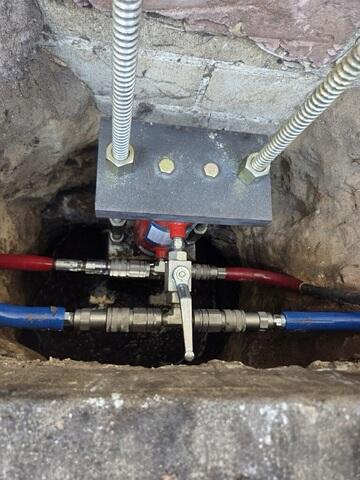 Stabilizing Foundation with Helical Piers