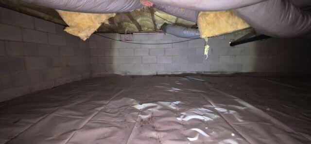 Uninsulated Crawl Space